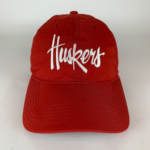 Nebraska Cornhuskers NCAA Red Legacy Athletic Relaxed Fit Strapback Hat - Picture 2 of 5